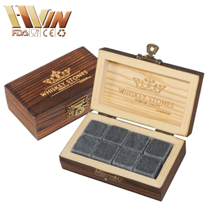 Yo gano piedra Bar accesorios 8 pcs whisky piedras en de madera regalo para mantener tu bebida prístino - Product Image 2