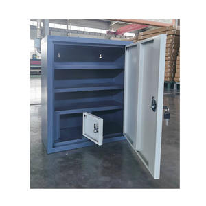 Armoire en acier moderne, mini <span class=keywords><strong>pharmacie</strong></span>, hôpital, boîte à médicaments en métal, trousse de premiers soins pour hôtel, vente en gros, famille, urgence médicale - Product Image 2