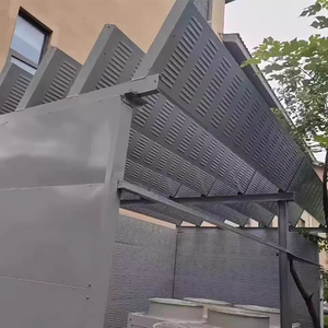 Moderne draagbare metalen geluidswerende panelen met geluidsreducerend ontwerp, recyclebare constructie voor milieuvriendelijke geluidswerende barrières in Singapore - Product Image 2