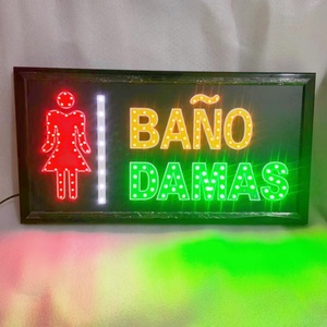 Spanish <b>checkout</b> <b>counter</b> LED billboard advertising signboard photo paper creative wall decoration light shop sign display board - Product Image 2