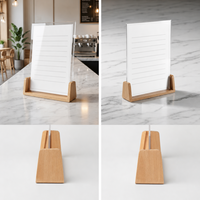 Plateau de service pliable à 3 niveaux en bois d'acacia pour présentation de desserts, charcuterie, fêtes, mariages, Noël