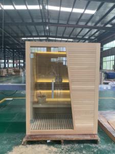 Saunaking Hemlock Cedro Sauna Tradicional SPA Room Style Interior De Madeira Infravermelho Sauna A Vapor Interior Seco Quarto com Fogão - Product Image 6