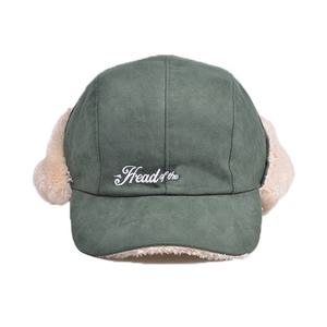 도매 남녀공용 러시아 트루퍼 그린 귀마개 방한모 맞춤 자수 로고 에비에이터 트래퍼 햇 - Product Image 6