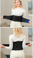 Ceinture de soutien lombaire médicale douce pour la peau, légère, à compression croisée, stable, pour le bas du dos