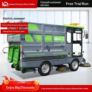 Industrial Vacuum Truck Car <b>Battery</b> Factory Workshop Scenic Spot Road Driving - Product Image 1