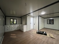 Maison conteneur moderne extensible de 20 pieds, respirante, préfabriquée, petite maison mobile modulaire pour grande famille, aménagement spacieux
