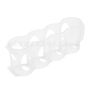 Plastic Refrigerator Beverage Storage <b>Rack</b> 4 Compartment With Handle For Sorting <b>Drinks</b> And Daily Necessities - Product Image 2