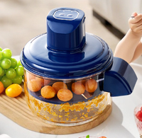 Huishoudelijke keuken elektrische fruit schiller automatische plastic druiven- en pruimen schilmachine schoon compact keuken gadget met