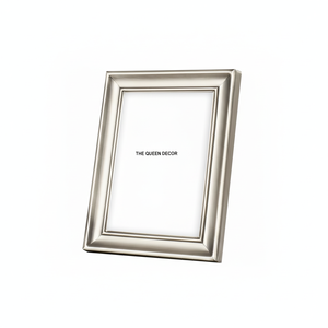 กรอบรูปอลูมิเนียมชุบเงินทรงสี่เหลี่ยมทำจากโลหะหรูหราดูหรูหรา - Product Image 1