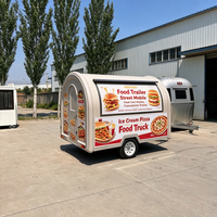 Remorque alimentaire en aluminium, cuisine mobile, remorque de concession, camion de restauration rapide, snack, kebab, crème glacée, pizza, frites