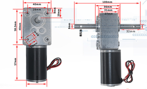 <span class=keywords><strong>Motor</strong></span> de CC <span class=keywords><strong>con</strong></span> escobillas de 6V, 12V, 24V <span class=keywords><strong>con</strong></span> reductor planetario de tornillo sin fin, tamaño de caja de engranajes de 12mm a 60mm - Product Image 3