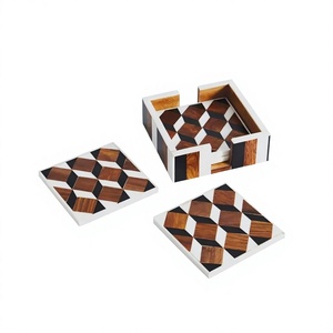 Posavasos tejidos de bambú hechos a mano de alta calidad, esteras ecológicas de 10cm con diseño rústico tradicional para hoteles y bares - Product Image 1