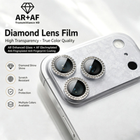 Protection d'objectif d'appareil photo en verre trempé 9H avec strass pour iPhone 18 Pro Max, compatible également avec iPhone 17 Pro et 18 Pro Max