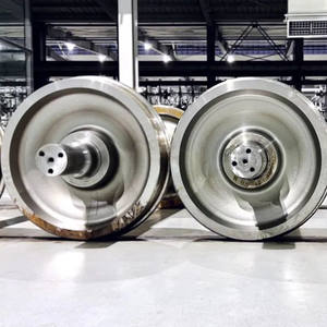 42CrMo 4140 fundición de acero forjado fundición de precisión rueda de tren rueda de ferrocarril ruedas de entrenador - Product Image 1