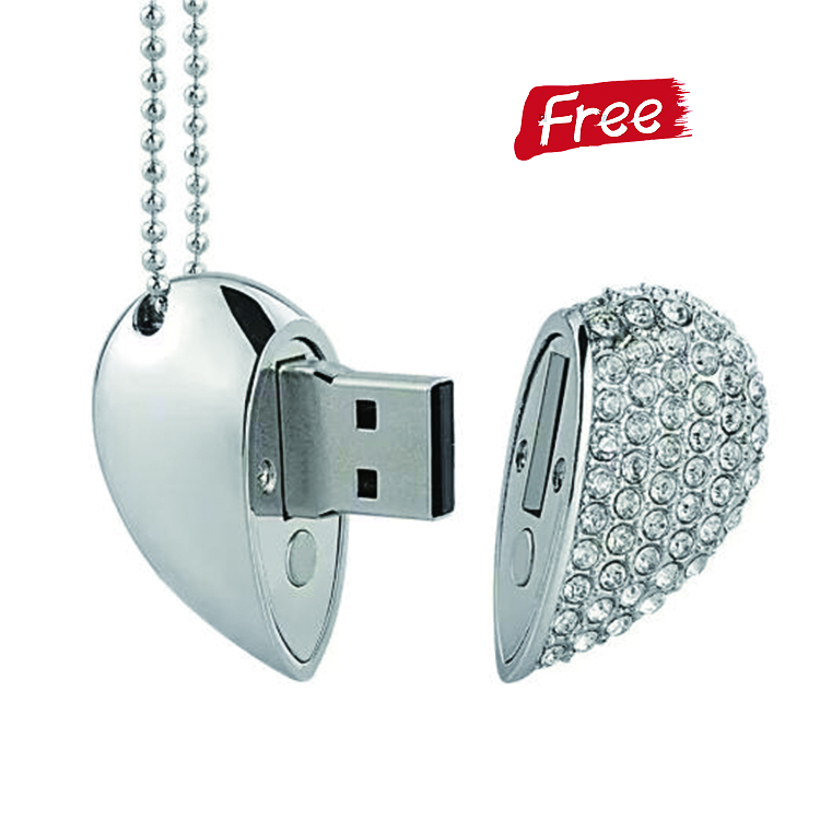 Индивидуальный логотип флэш-накопитель USB ювелирных изделий подарка 32GB USB флэш-накопитель со стразами женские сапоги на молнии с сердечком, езды на автомобиле