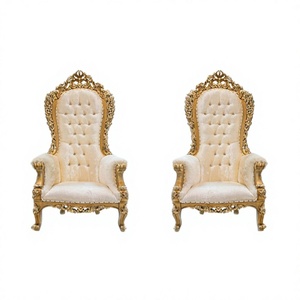 Chaises de réception de mariage élégantes, chaises de mariage indiennes Raj Mahal, chaises en bois pour Mandap, prix d'usine, événements en Malaisie et aux États-Unis - Product Image 1