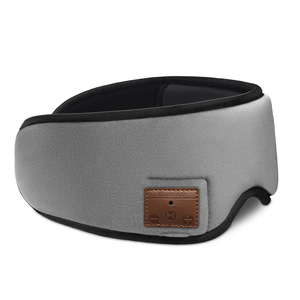 Auriculares con micrófono para dormir, máscara de <span class=keywords><strong>ojos</strong></span>, reproductor de música, diadema deportiva, auriculares de viaje para hablar, color azul - Product Image 1