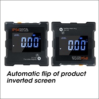Nouveau compteur d'angle de jauge de niveau de rapporteur numérique avec base magnétique IP54 LED inclinomètre boîte de biseau numérique règle d'angle numérique en