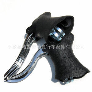 Palancas de freno para carreras en carretera, aleación de aluminio, ergonómicas de 2 dedos, color negro, para bicicleta de carretera - Product Image 3