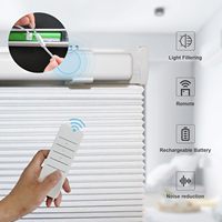 Cortinas de alta calidad, persianas y persianas de nido de abeja celulares plisadas no tejidas motorizadas, persianas de ventana, persianas inalámbricas