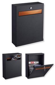 Boîte aux lettres murale en métal imperméable pour l'extérieur, avec serrure à clé, élégante et durable, boîtes aux lettres murales - Product Image 2