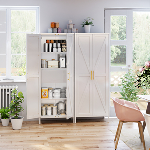 OEM ODM Armoire garde-manger Armoire en acier <span class=keywords><strong>Casier</strong></span> Armoire de rangement en métal avec portes et étagères - Product Image 5