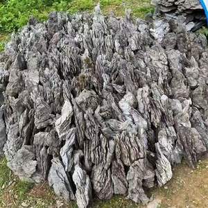 Véritable pierre d'écorce <span class=keywords><strong>de</strong></span> <span class=keywords><strong>pin</strong></span> <span class=keywords><strong>de</strong></span> Qinglong Pierre écologique Pierre naturelle Fish Tank Aménagement paysager Micro Paysage Bonsaï Rocaille Aquarium - Product Image 3