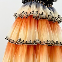 Robe romantique Don Quichotte pour filles R1047, tutu de ballet, jupe en tulle multicouche ombrée, costume de scène classique pour compétition de ballet
