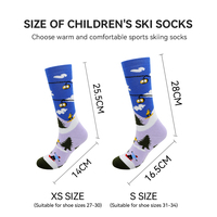 LINGTU 8216 Chaussettes de ski d'extérieur d'hiver de haute qualité Sports Snowboard Randonnée Ski Patinage Chaussettes Coton Bas de Noël