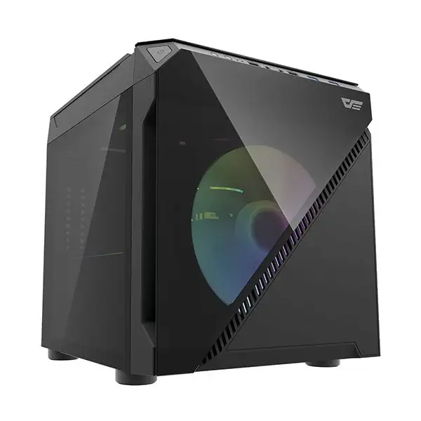 DarkFlash NEW Design DLC21 MATXPCケースサポート200mm冷却ファンコンパクトキャビネットゲーミングコンピューターケースPCタワー