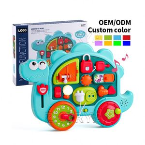 ชุดของเล่นกระดานกิจกรรมมอนเตสซอรี่อเนกประสงค์ Zhorya ของเล่นดนตรีเสริมพัฒนาการสำหรับเด็กเล็ก ฝึกทักษะการเคลื่อนไหวอย่างละเอียด - Product Image 1