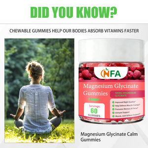 Gomitas de Glicinato de Magnesio OEM ODM Sin Azúcar, con Vitamina y Pimienta Negra, Mejoran la Calidad del Sueño, Ayudan a Defenderse de Calambres Musculares - Product Image 6