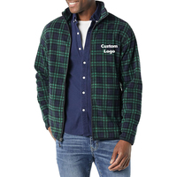 OEM Conception Personnalisée Logo Brodé Coupe-Vent Chaud De Grande Taille Manteau Uniforme Microfibre Polaire Hommes Veste Polaire
