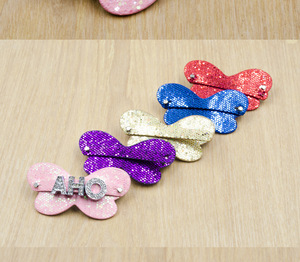 In stock Heart butterfly shape Pu leather DIY slide letters glitter snake croc leather 8MM slide letter <b>charms</b> hair clip - Product Image 1