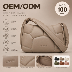 Factory Custom Quilting Pattern Logo Handbags for Women Luxury Spring Summer New Large Soft Shoulder Bags Fashion Messenger Bag - Product Image 1