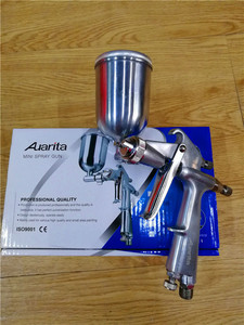 Pistolet à peinture <span class=keywords><strong>pneumatique</strong></span> miniature F-3, buse de 1,0 mm, gobelet de 250 ml, <span class=keywords><strong>pulvérisation</strong></span> facile, nettoyage pour débutants - Product Image 2