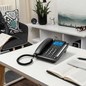 <span class=keywords><strong>Téléphone</strong></span> de bureau filaire 2026 à succès avec affichage de l'identification de l'appelant, recomposition et mémoire d'appels pour le bureau et les entreprises - Product Image 5