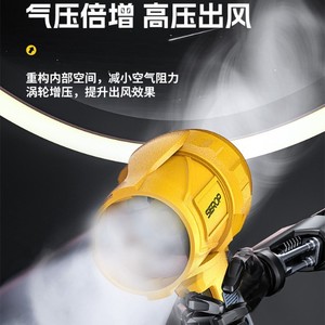 Souffleur à feuilles industriel au lithium, haute puissance, sans fil, rechargeable, turbo, à jet - Product Image 2