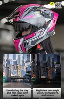 Nouveau casque de sécurité intégral de style Mecha AXK, coque en ABS, visière relevable, certifié DOT/3C, doublure en mousse, double visière, grande visière détachable