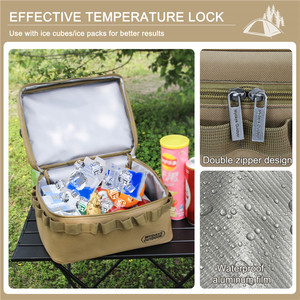 Mydays กระเป๋าเก็บความเย็นหุ้มฉนวนแบบพกพาทนทานพับเก็บได้สำหรับตั้งแคมป์กลางแจ้ง - Product Image 4