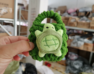 Sac de rangement pour écouteurs, étui de protection, mini sac à monnaie en polyester tricoté à la main, motif <span class=keywords><strong>ours</strong></span> mignon, fruits, animaux, fleurs - Product Image 6