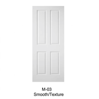Portes intérieures modernes en polymère blanc apprêté, panneaux moulés, étanches, pour salon, chambre, bureau, hôtel, haute qualité, livraison rapide