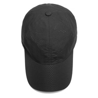 Gorra de Béisbol Ajustable de Color Sólido Perforada, 100% Poliéster, de Secado Rápido, Transpirable, con Logotipo Personalizable, Unisex, Gorras de Golf Lisas