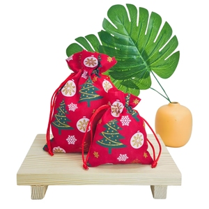 Christmas <b>Tree</b> Snowflake Pattern Drawstring Gift <b>Bag</b> Christmas Party Packaging Gift <b>Bag</b> - Product Image 4