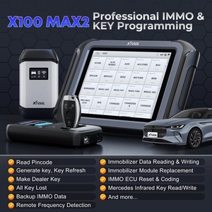 Программатор ключей XTOOL X100 MAX2, инструмент для автослесарей, восстановление всех утерянных ключей, программирование ECM J2534, иммобилайзер для автомобилей с KC501 - Product Image 6