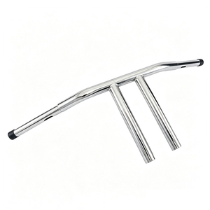 Manillares de Acero Cromados de 2026-10/12/14/16 Pulgadas de Montaje Alto para Modificaciones de Motocicletas Sportster FXST FLST - Product Image 2