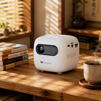 Mini projecteur WOWOTO Q8 pour utilisation en extérieur et cadeau de vacances, projecteur Wifi, mini projecteur de poche