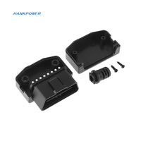 Universal OBD2 16-poliger quadratischer L-Typ-Auto anschluss OBDII-Adapterst ecker mit Schrauben
