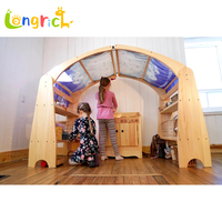 Étagère à livres Montessori en bois OEM ODM de grande taille pour chambre d'enfant, maternelle, garderie