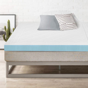 Surmatelas amovible en mousse à mémoire de forme de gel de refroidissement à débit d'air de 3 pouces pour la maison ou les chambres d'hôtel - Product Image 5